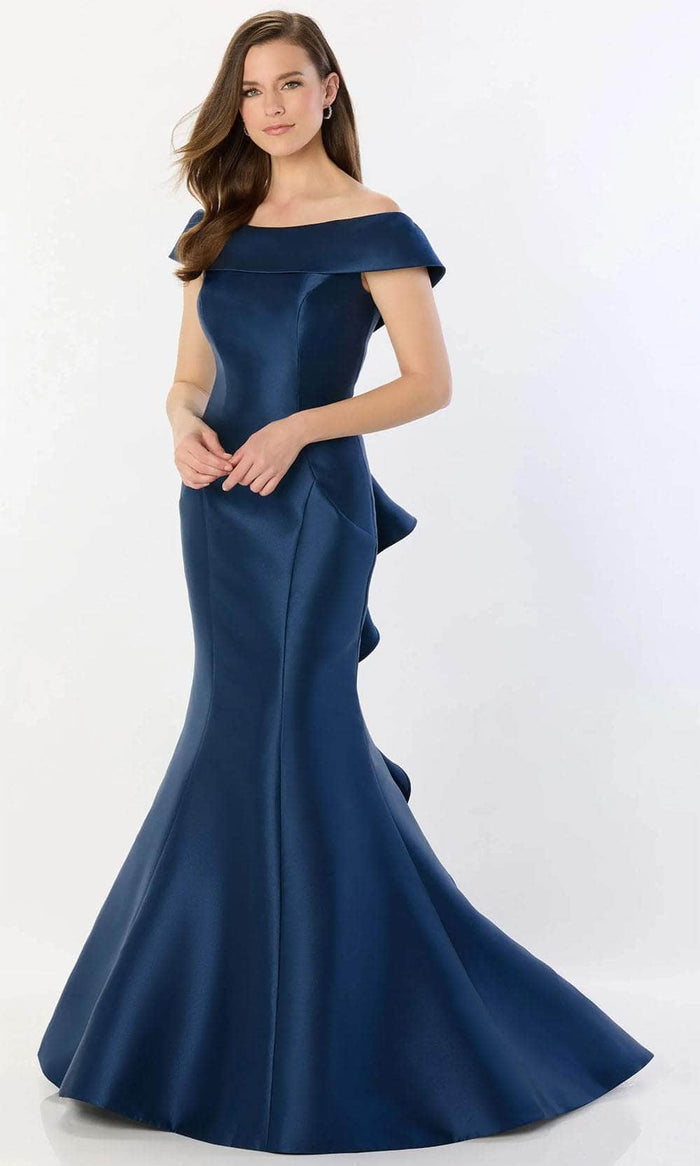 Montage by Mon Cheri M2237 - Ruffled Detail Off-Shoulder Prom Gown