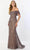 Montage by Mon Cheri M2238 - Embellished Fitted Bodice Prom Gown Prom Dresses 4 / Mink