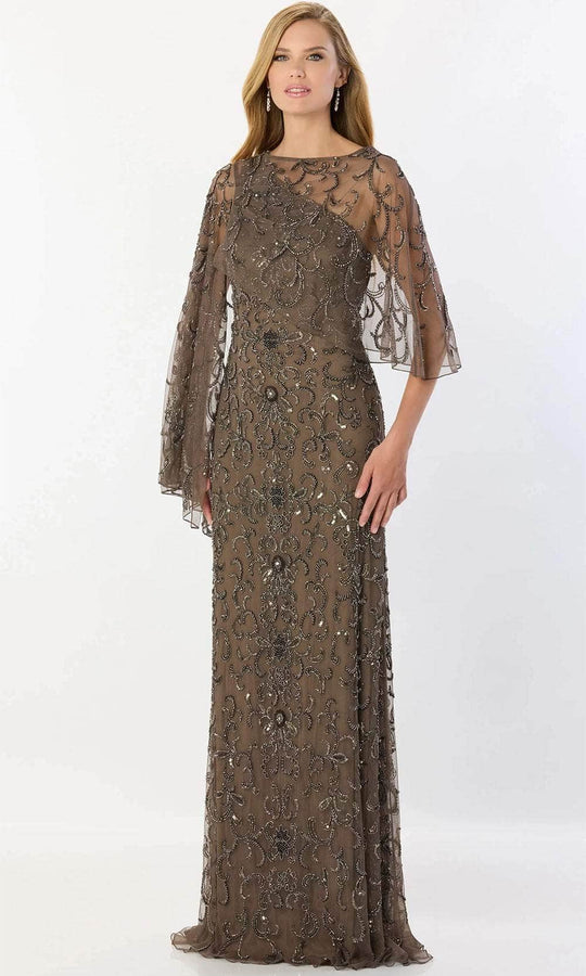 Montage by Mon Cheri M2241 - Sleeveless Detachable Cape Mother of the Bride Dress