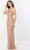 Montage by Mon Cheri M2241 - Sleeveless Detachable Cape Prom Gown Prom Dresses XS / Rose Gold