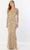 Montage by Mon Cheri M2244 - Short Sleeve Fitted Bodice Prom Gown Prom Dresses XS / Champagne