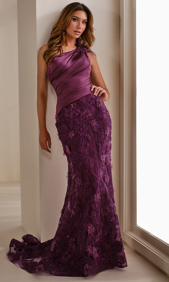 Montage by Mon Cheri M3102 - Floral One Shoulder Mermaid Gown