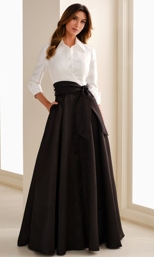 Montage by Mon Cheri M3114 Front Button A-Line Dress