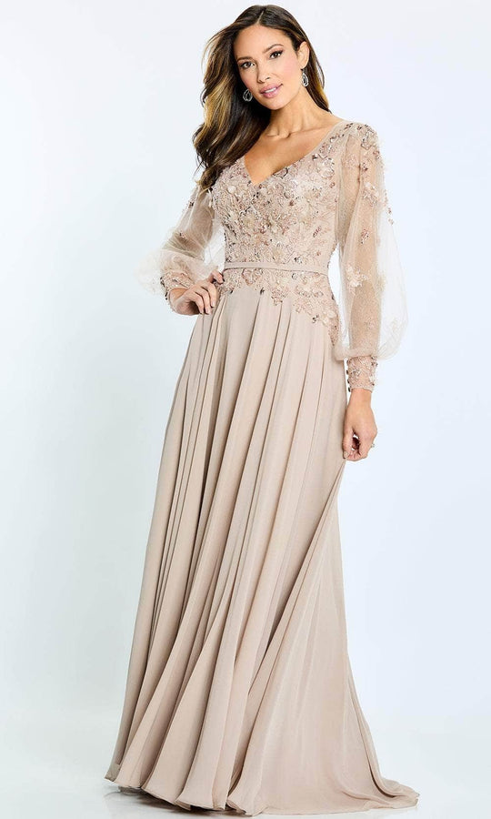 Montage by Mon Cheri M505 - Long Sleeve A-line Long Dress