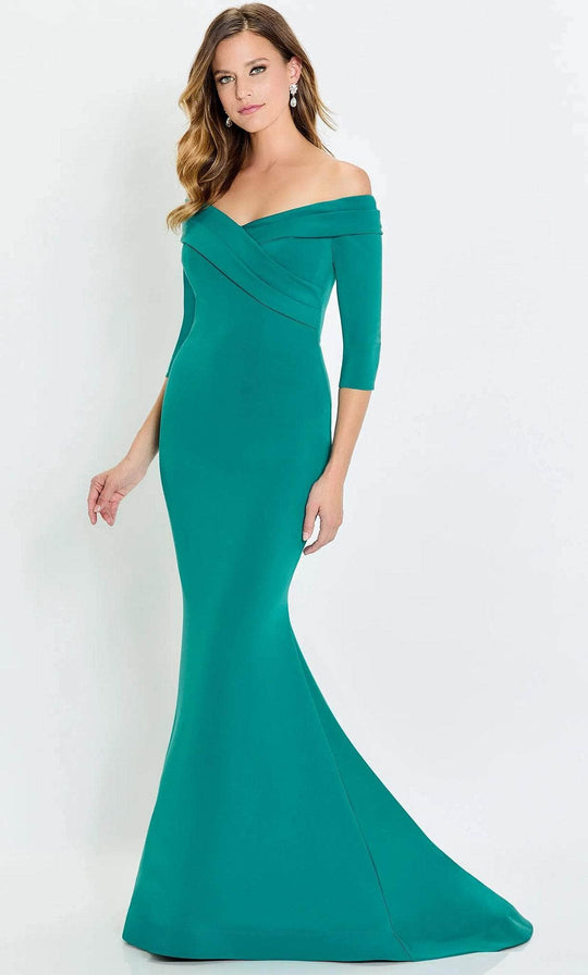 Montage by Mon Cheri M540 Off Shoulder Crepe Dress