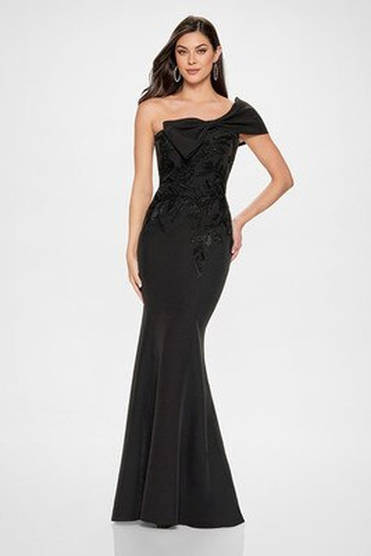 Montage by Mon Cheri M845 - One-Shoulder Mermaid Gown with Bow