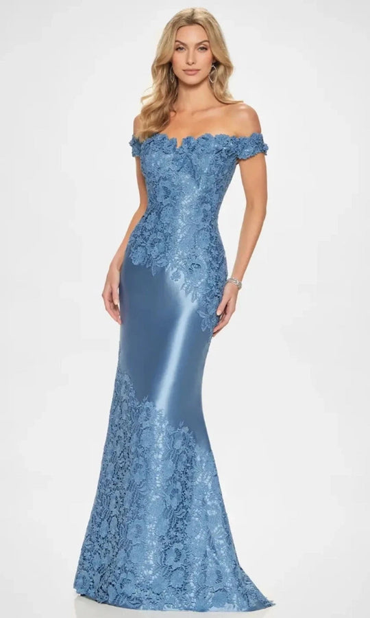 Montage by Mon Cheri M846 - Off-Shoulder Mikado Mermaid Gown