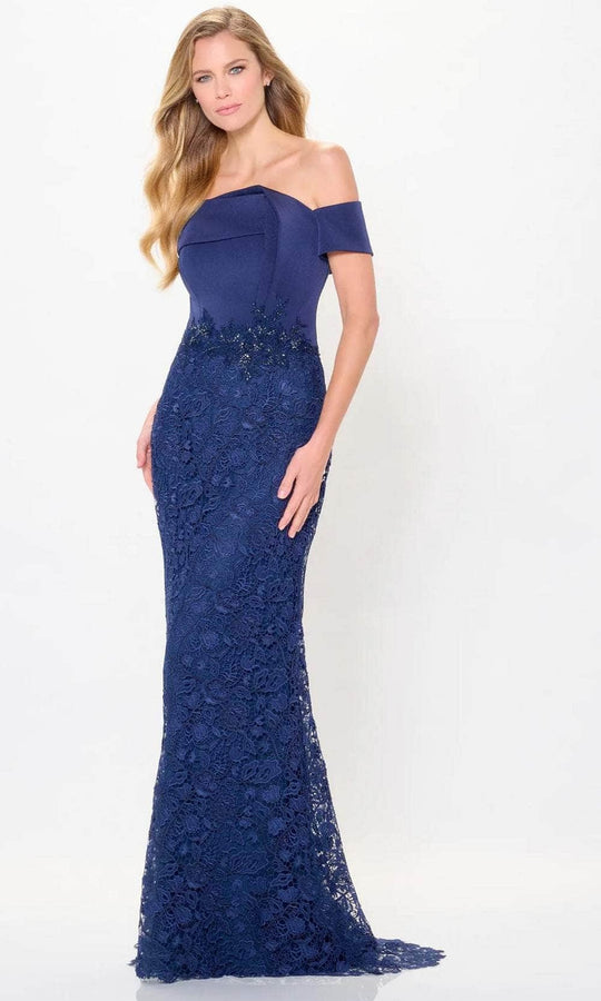 Montage by Mon Cheri M907 - Draped Off Shoulder Evening Dress