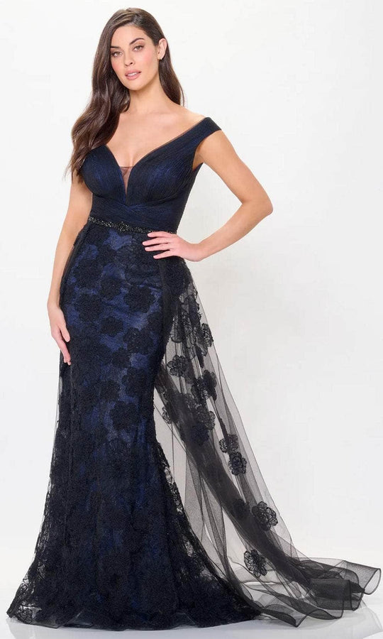 Montage by Mon Cheri M909 - Lace Overlaid Evening Dress