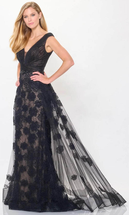 Montage by Mon Cheri M909 - Lace Overlaid Evening Dress