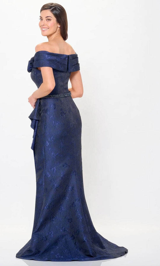 Montage by Mon Cheri M910 - Rosette Brocade Evening Dress