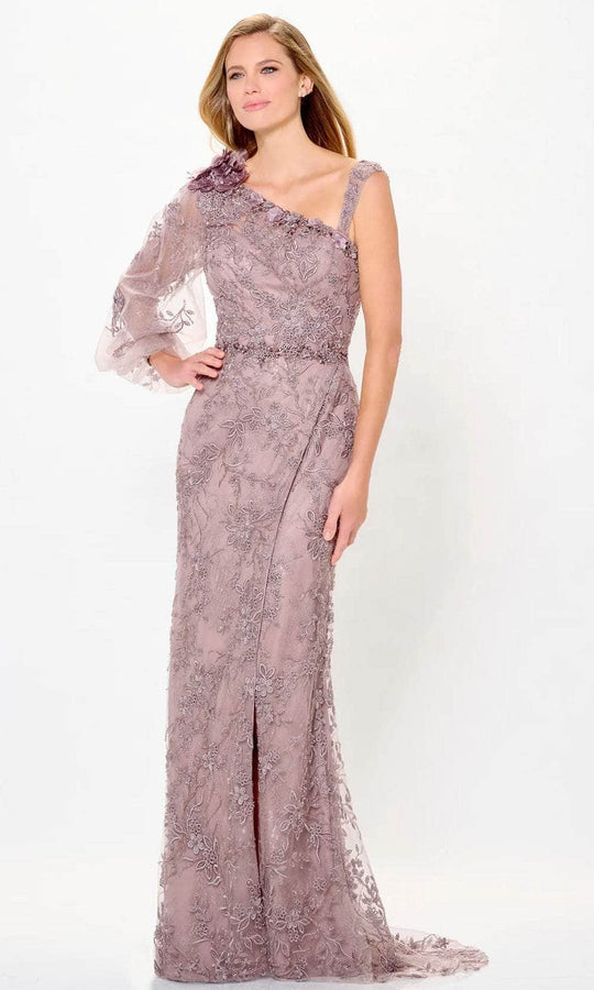 Montage by Mon Cheri M913 - Bishop Sleeve Applique Evening Dress