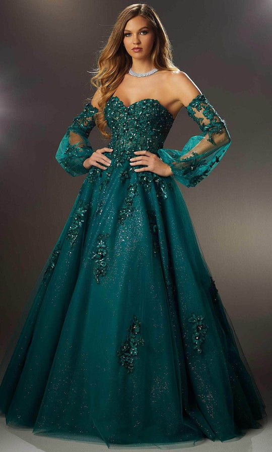 Mori Lee 48053 - Sweetheart Embroidered Ballgown