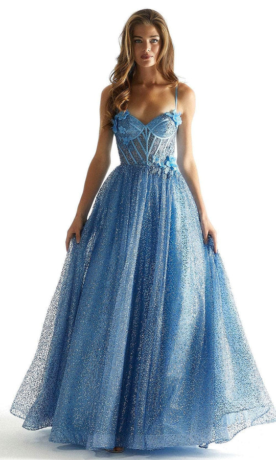 Mori Lee 49001 - Floral Illusion Prom Dress