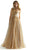 Mori Lee 49001 - Floral Illusion Prom Dress Prom Dresses 00 / Gold