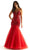 Mori Lee 49014 - Plunging Beaded Prom Dress Prom Dresses 00 / Red