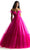 Mori Lee 49022 - Ribbon Off-Shoulder Ballgown Ball Gowns 00 / Fuchsia