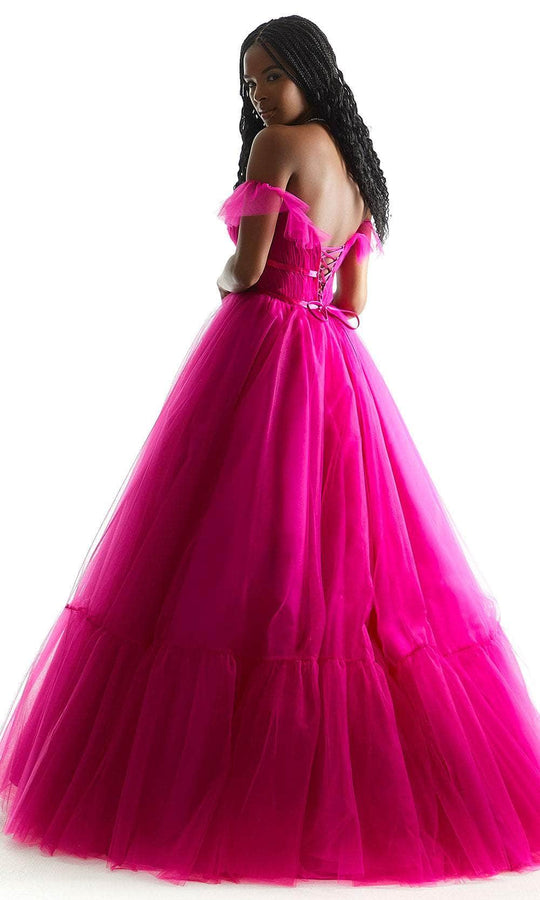 Mori Lee 49022 - Ribbon Off-Shoulder Ballgown