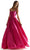 Mori Lee 49036 - Leaf Square Prom Dress Prom Dresses 00 / Fuchsia