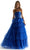 Mori Lee 49042 - Straight Across Tiered Prom Dress Special Occasion Dress 00 / Royal