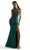Mori Lee 49045 - Glitter Sheer Prom Dress Special Occasion Dress 00 / Emerald