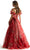 Mori Lee 49057 - Ruched Floral Prom Dress Prom Dresses