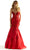 Mori Lee 49060 - Mermaid Floral Prom Dress Prom Dresses 00 / Red