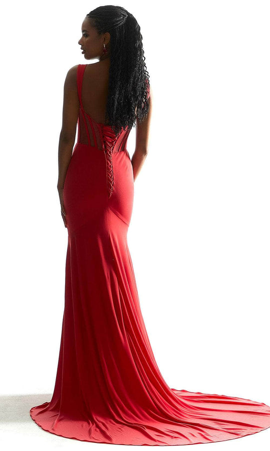 Mori Lee 49061 - Sheer Midriff Mermaid Prom Dress