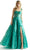 Mori Lee 49078 - Floral Applique Prom Dress Prom Dresses 00 / Green
