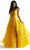 Mori Lee 49078 - Floral Applique Prom Dress Prom Dresses 00 / Yellow