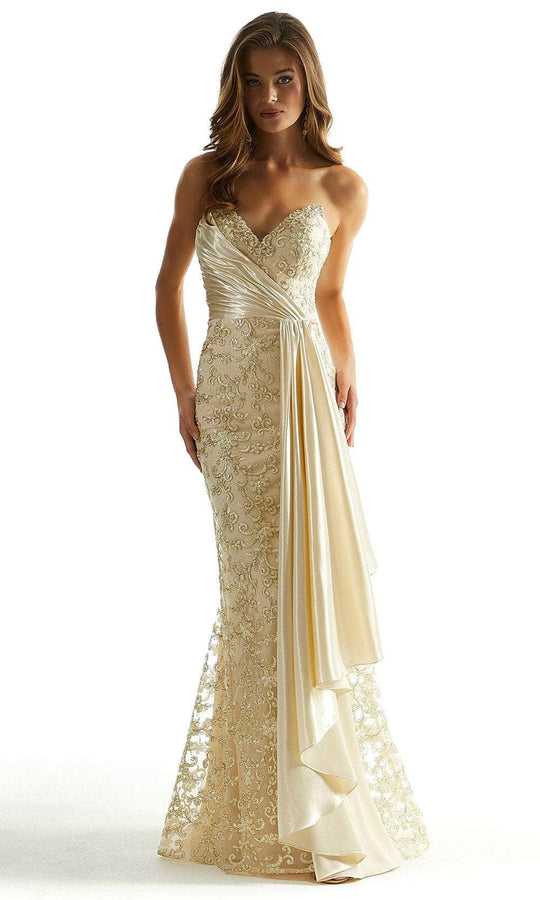 Mori Lee 49082 - Strapless Sweetheart Neck Prom Gown