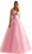 Mori Lee 49084 - Rhinestone Embellished Sleeveless Ballgown Ball Gowns 00 / Pucker Up Pink