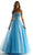 Mori Lee 49086 - Crystal Beaded Prom Dress Prom Dresses 00 / French Blue/Bahama Blue