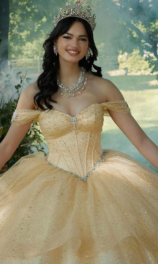 Mori Lee 60193 - Beaded Brooch Accented Sweetheart Neck Ballgown