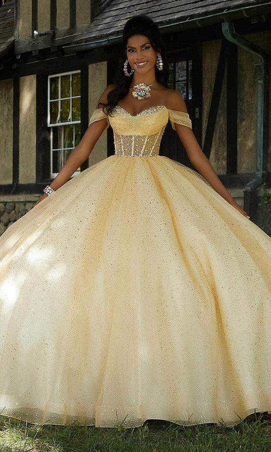 Mori Lee 60194 - Strapless Corset Bodice Ballgown