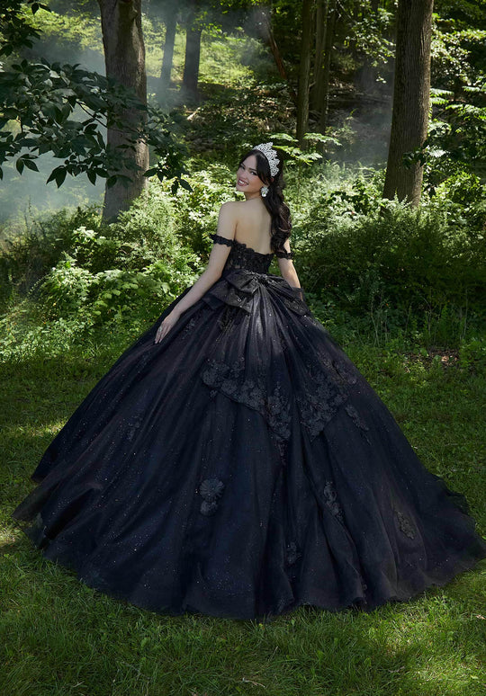 Mori Lee 60197 - 3D Floral Embellished Crystal Beaded Ballgown