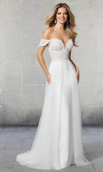 mori lee off the shoulder wedding dress Mori Lee Bridal 6922L