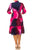 New Yorker's Apparel MD3F1330H - Quarter Sleeve A-Line Formal Dress Special Occasion Dress