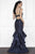 Nicole Bakti - 6827 Sheer Bodice Lace Appliqued Dress Evening Dresses 4 / Black