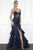 Nicole Bakti - 6827 Sheer Bodice Lace Appliqued Dress Evening Dresses 4 / Black
