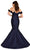Nicole Bakti 7273 - Appliqued Off Shoulder Evening Gown Prom Dresses