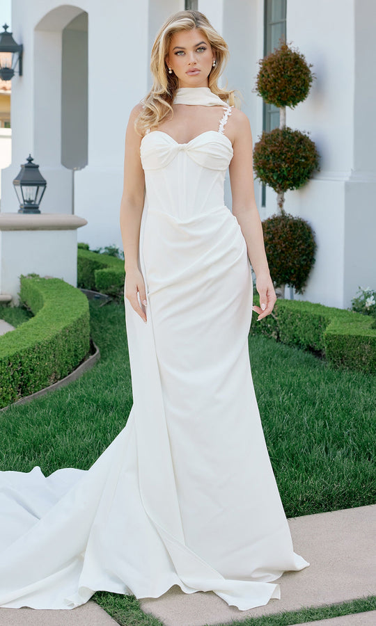 Nox Anabel JE1079 - Strapless Draped Bridal Gown