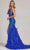 Nox Anabel C1119 - V-Neck Feathered Mermaid Prom Dress Prom Dresses