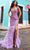 Nox Anabel C1422 - Feathered Trumpet Prom Dress Special Occasion Dress 4 / Lavender