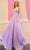 Nox Anabel C1462 - Floral Embroidered V-Neck Prom Dress Special Occasion Dress 4 / Lilac