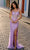 Nox Anabel D1465 - Sheath Prom Dress with Slit Special Occasion Dress 0 / Lilac