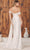 Nox Anabel E1043W - Straight Across High Slit Bridal Dress Bridal Dresses