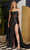 Nox Anabel E1237 - Cowl Sheer Corset Evening Gown Special Occasion Dress