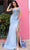 Nox Anabel E1285 - Embroidered Sleeveless Prom Gown Prom Dresses 4 / Dusty Blue