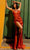 Nox Anabel F1380 - Draped Slit Prom Dress Special Occasion Dress